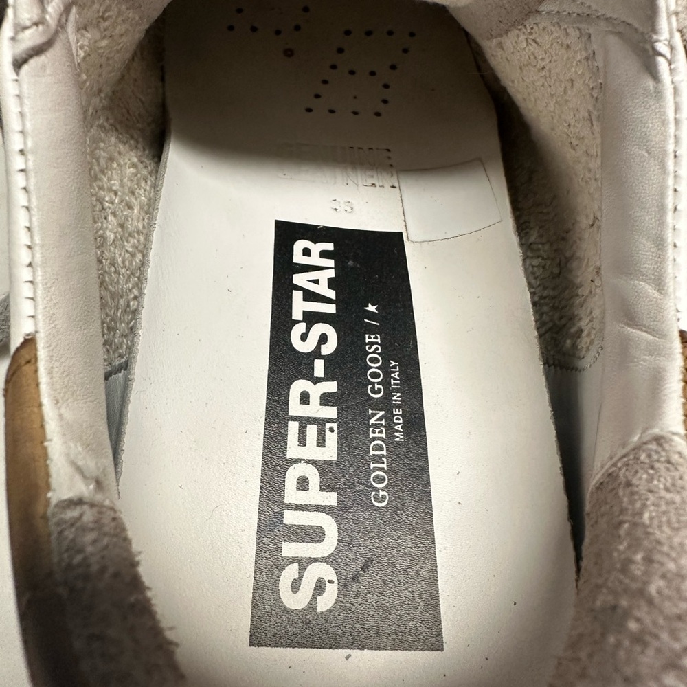 Golden Goose Super-Star Sneakers with Brown Accent - Picture 8 of 16
